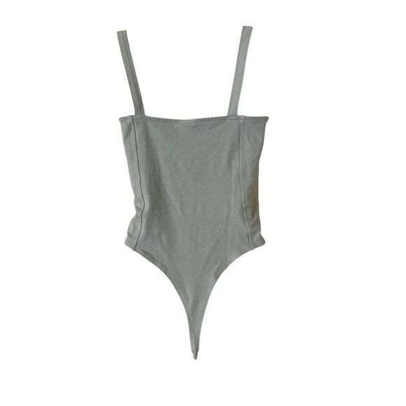 H&M G String Bodysuit Size Medium Turquoise - Picture 3 of 7